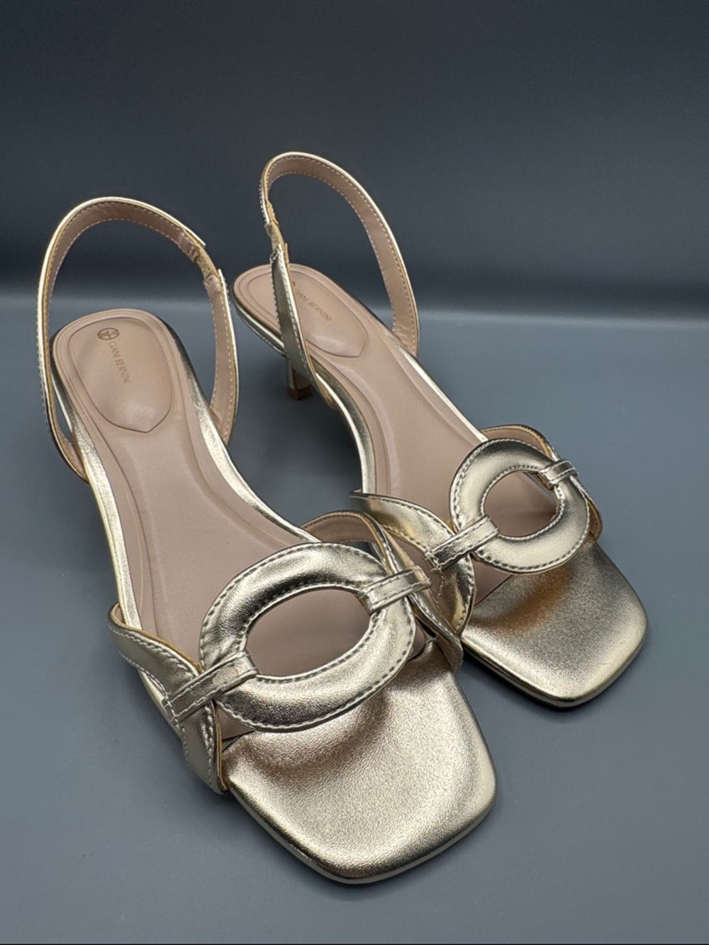 Giani Bernini Metallic Gold Slingback Sandals